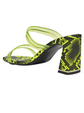 Footwear, Women Footwear, Fluorescent Green Sandals