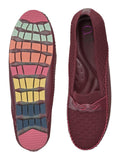 Women Footwear, Maroon Loafers