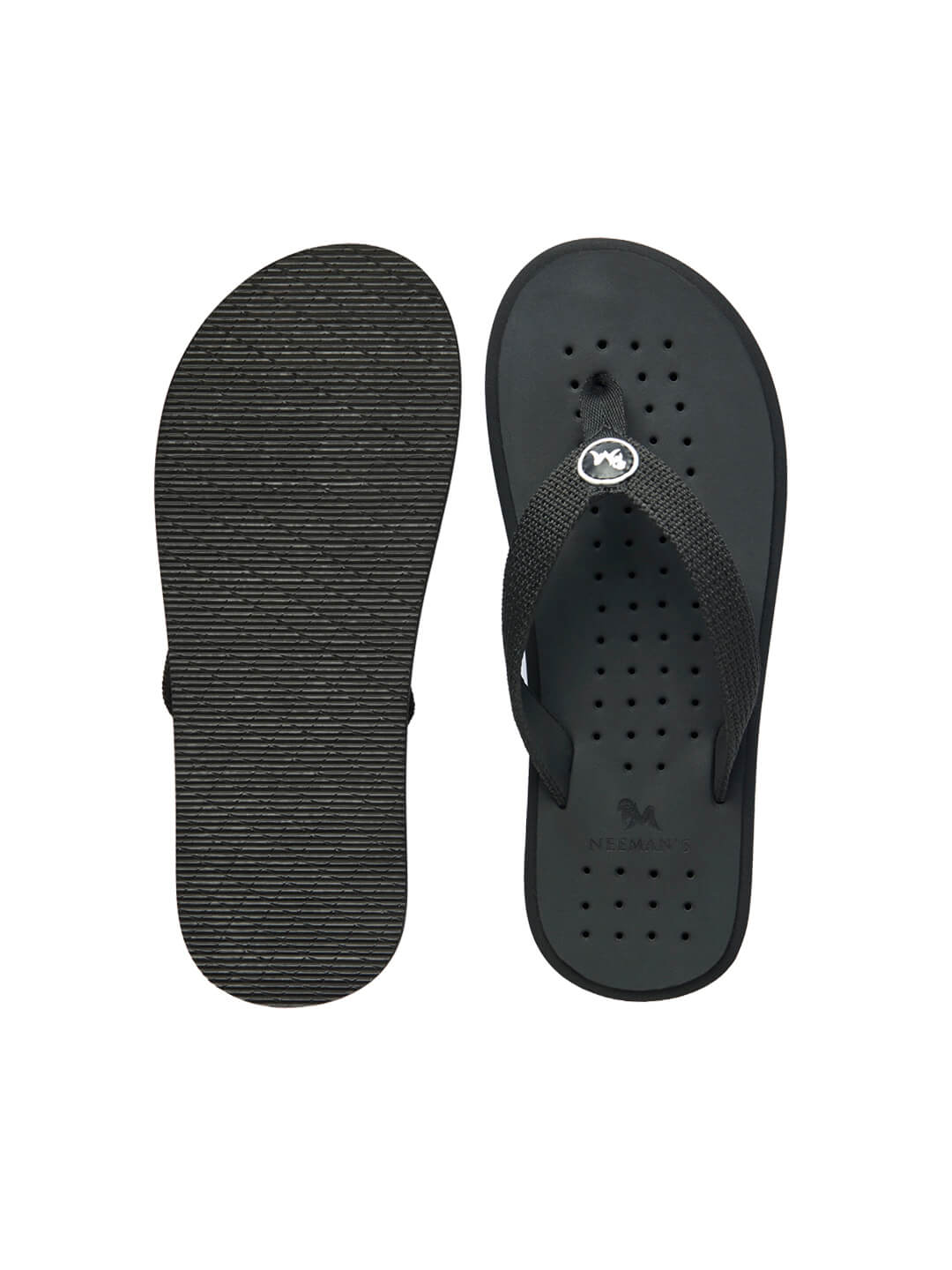  Footwear, Unisex Footwear, Black Flip Flops