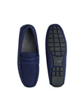 Footwear, Men Footwear, Navy Blue Driving Shoes