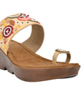 Summer Collection- Women Beige Embellished Sandals