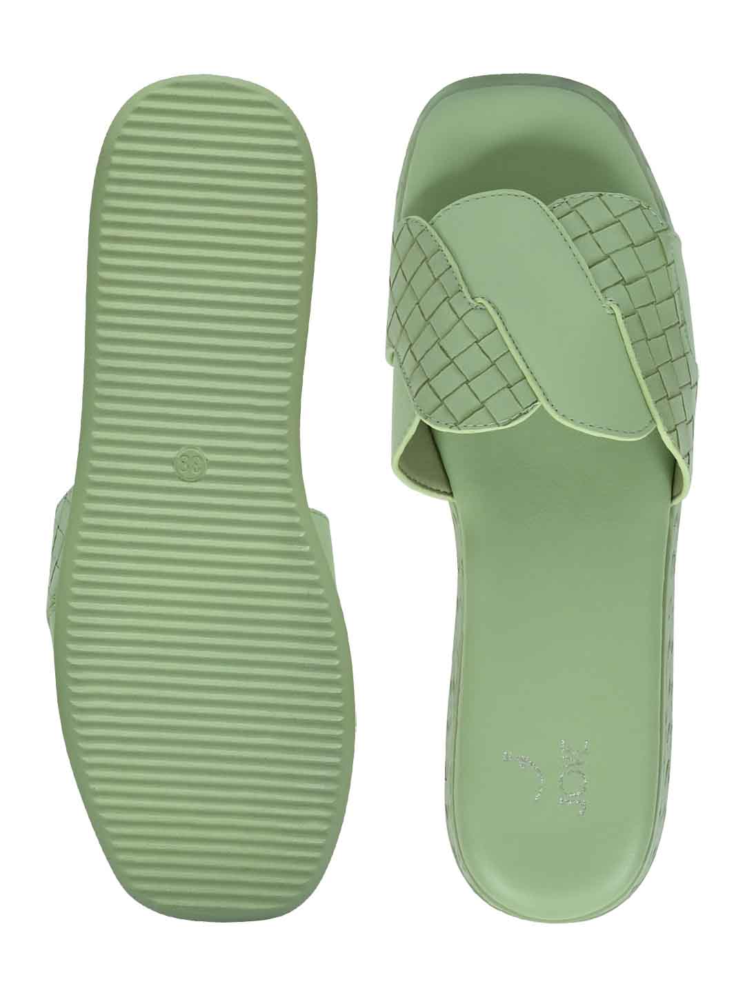 Footwear, Women Footwear, Sea Green Sandals