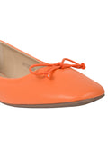 Footwear, Women Footwear, Orange Ballerinas