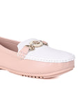 Women Pink & White Colourblocked Loafers